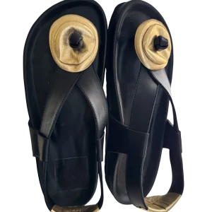 Chaussure Padam Orthopédique Noir Disque Doré