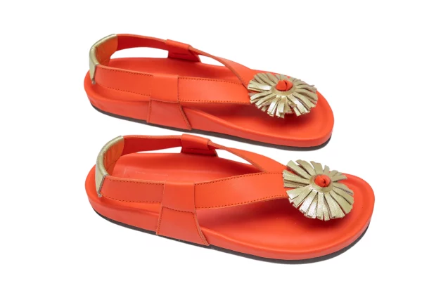 Chaussure Padam Orange Thiar Thiar Doré