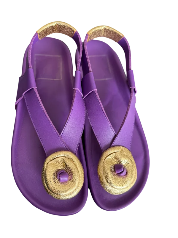 Chaussure Padam Violet Disque Doré