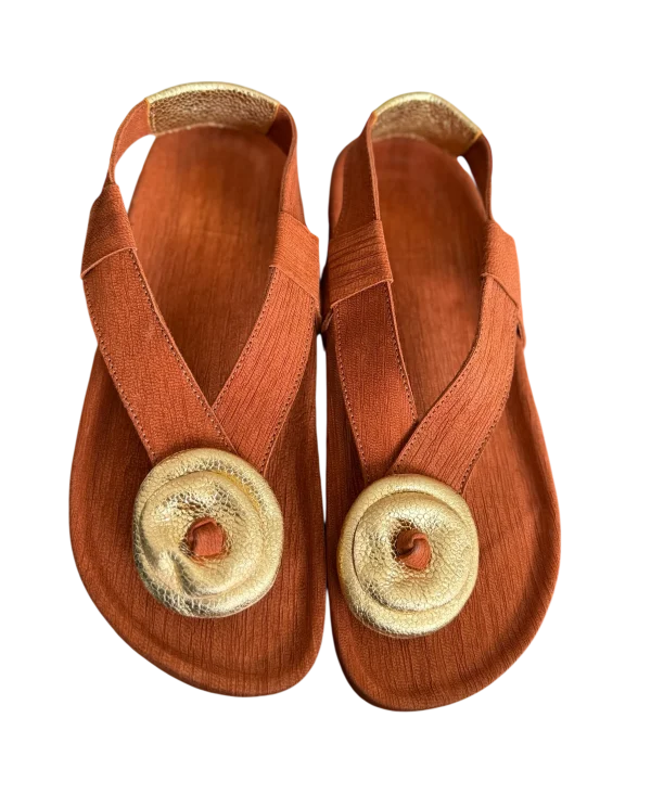 Chaussure Padam Orthopédique Édition Limitée Camel Disque Doré
