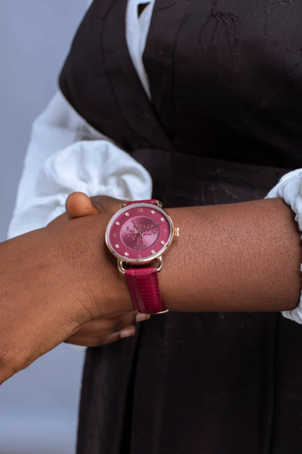 Montre Femme Collection Taaru - Coffret Lingeer + bracelet rechange en cuir – Image 3