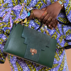 Sac à main Clutch Teranga Édition Limitée Vert