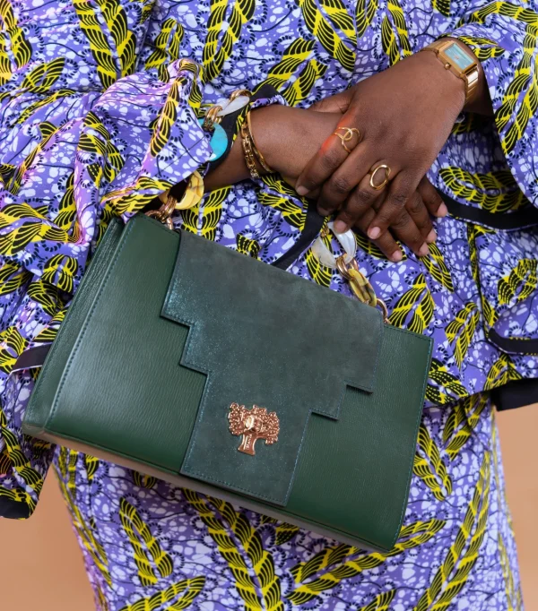 Sac à main Clutch Teranga Édition Limitée Vert